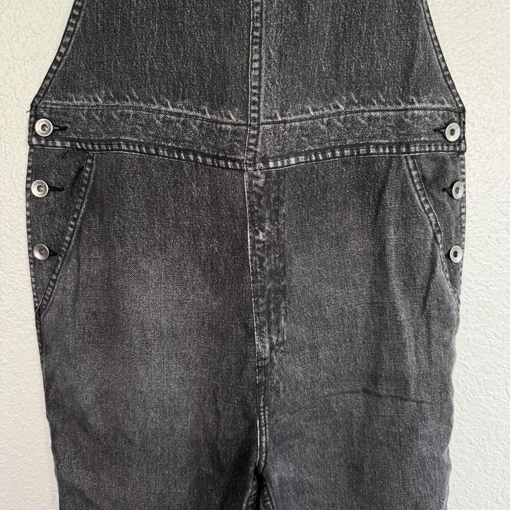 Rag & Bone Liquid Miramar Overalls Womens Small Faux Denim Cotton Terry Tencel - Picture 6 of 13
